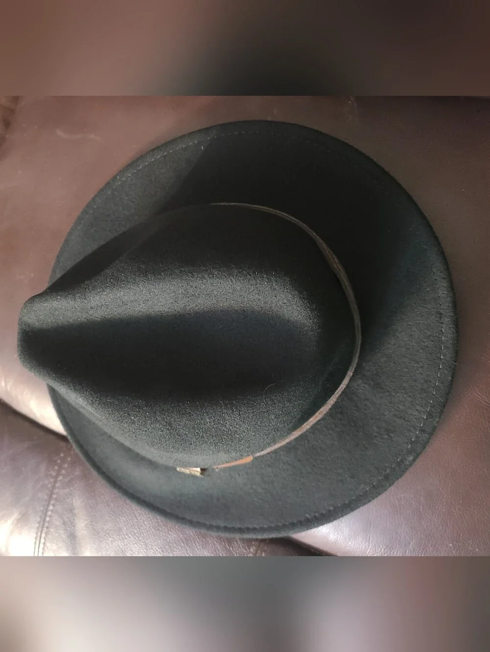 Scala Classico Sierra Men's Crushable Wool Felt Outback Hat Black Medium M
